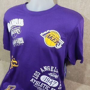 Ultra Game NBA Los Angeles Lakers Short Sleeve T-Shirt -Q